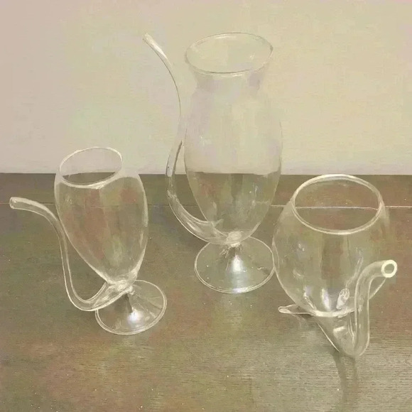 Set of 3- Vampire Cocktail Glasses - Picture 1 of 4